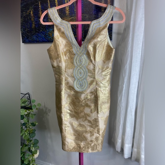NWT Lilly Pulitzer Valli Floral Brocade Shift Dress - Picture 3 of 7